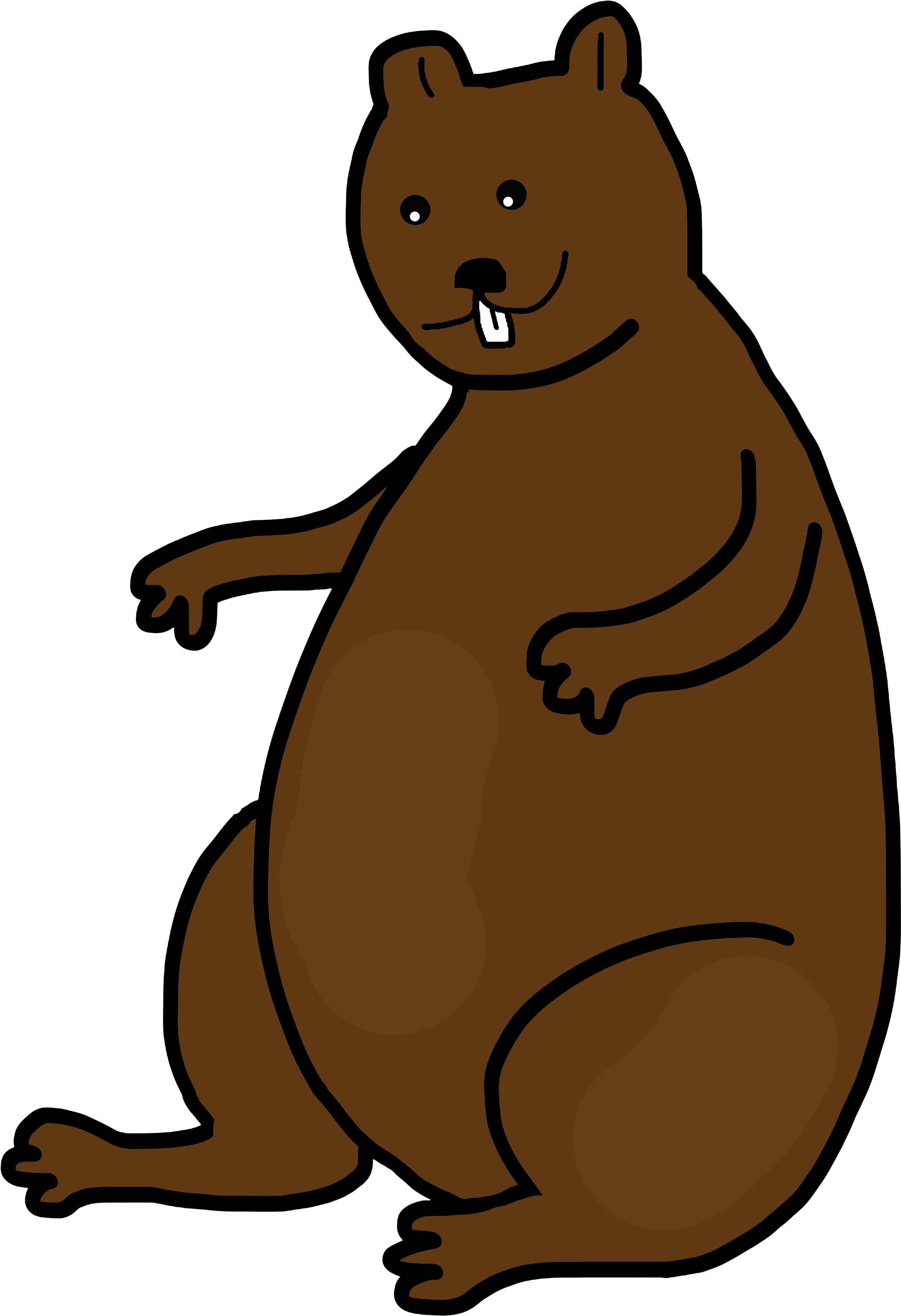 Clip Art Grizzly Bear - Png Download (2205x3307), Png Download