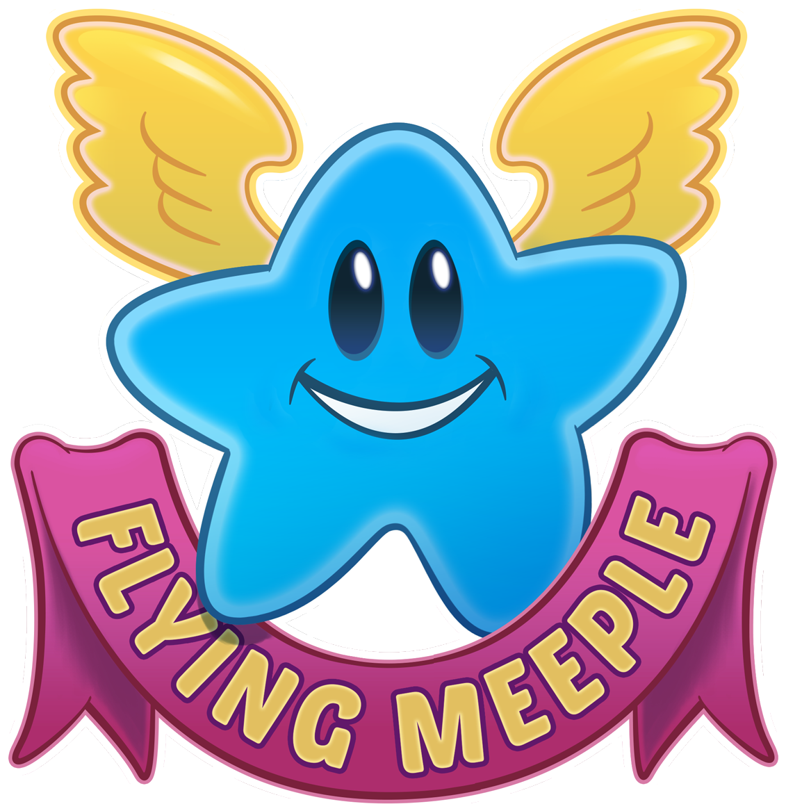 Face Clipart Guinea Pig - Flying Meeple Logo - Png Download (1500x1500), Png Download