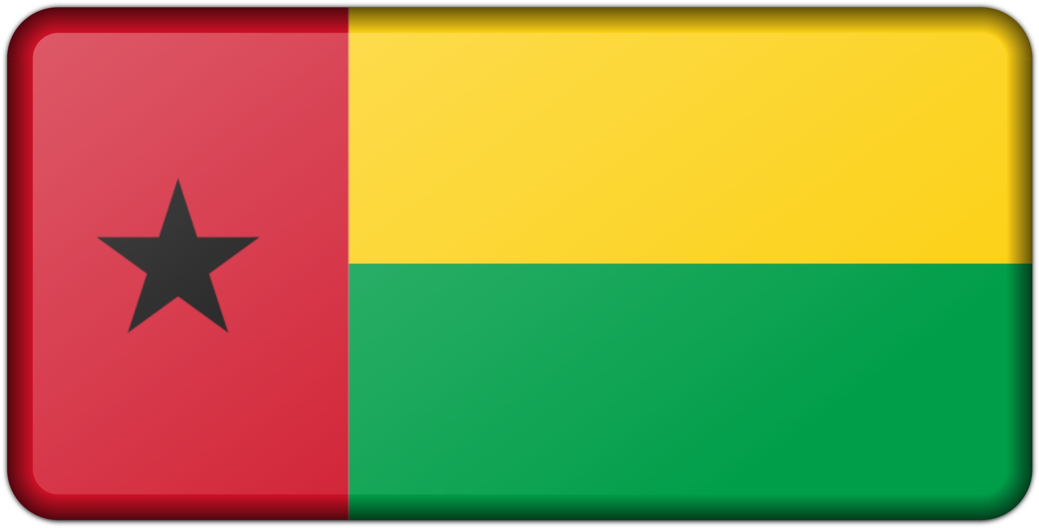 Flag Of Guinea Bissau Clip Arts - Flag Of Guinea-bissau - Png Download (2400x1203), Png Download