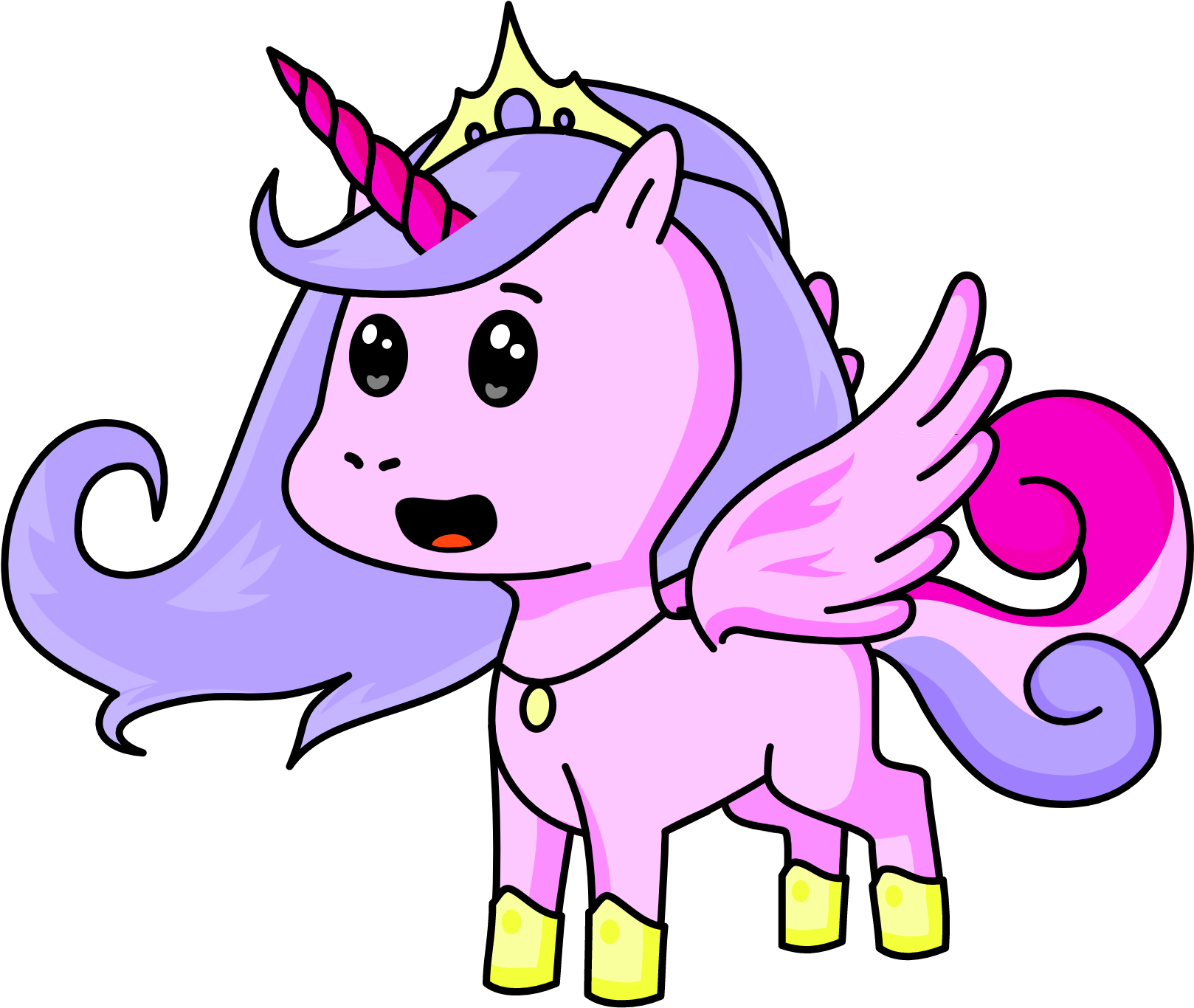 Royal Blue Unicorn Clipart (2000x2000), Png Download