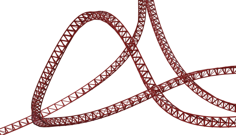 Tycoon Fashion Coaster Classic Accessory Rollercoaster Clipart (800x456), Png Download