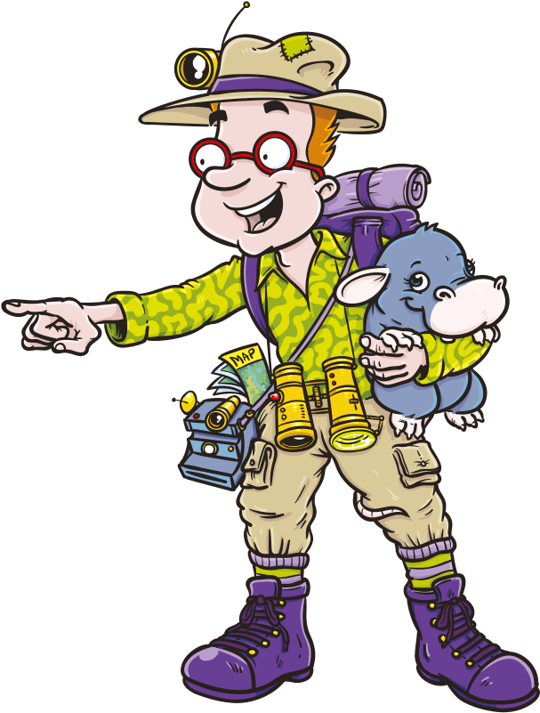 Ceratopia Paultons Park Prof Blast Explorer - Cartoon Clipart (624x822), Png Download