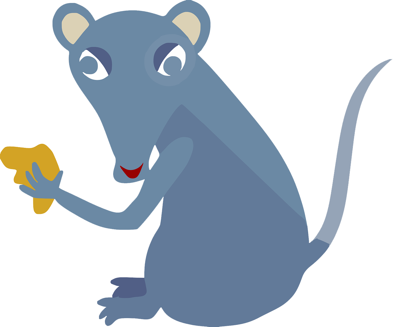 Rat Free To Use Clipart - หนู การ์ตูน ขยับ ได้ - Png Download (1280x1064), Png Download