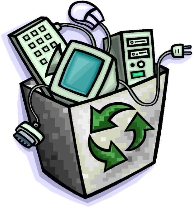 Recycling Electronics Png Clipart (646x687), Png Download