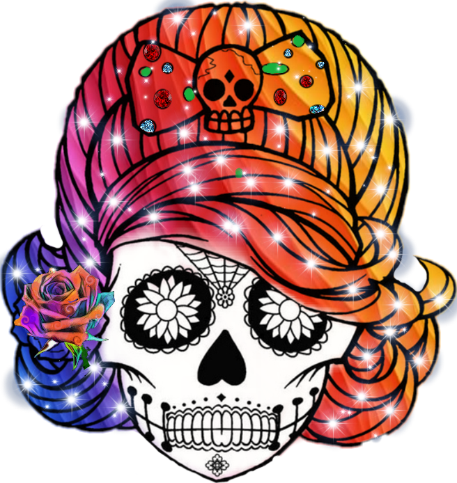 Sugar Skull - Calaveras Mexicanas Para Colorear Clipart (656x694), Png Download