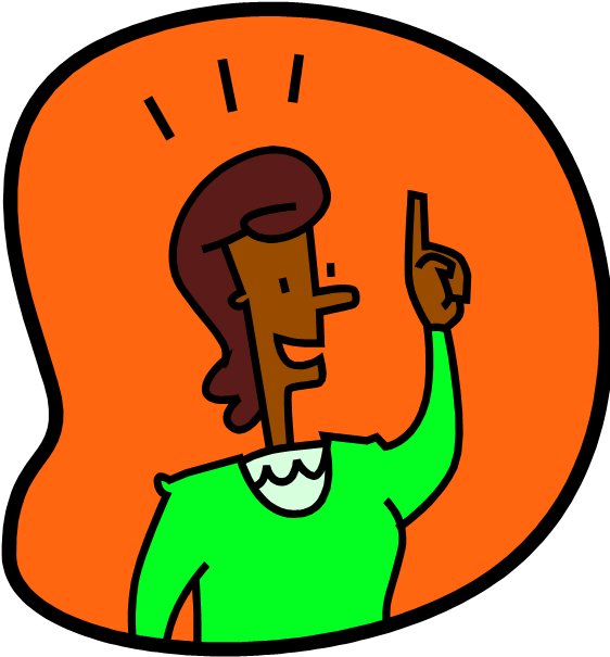 Thought Woman Child Clip Art - Transparent Thinking Clip Art - Png Download (590x610), Png Download