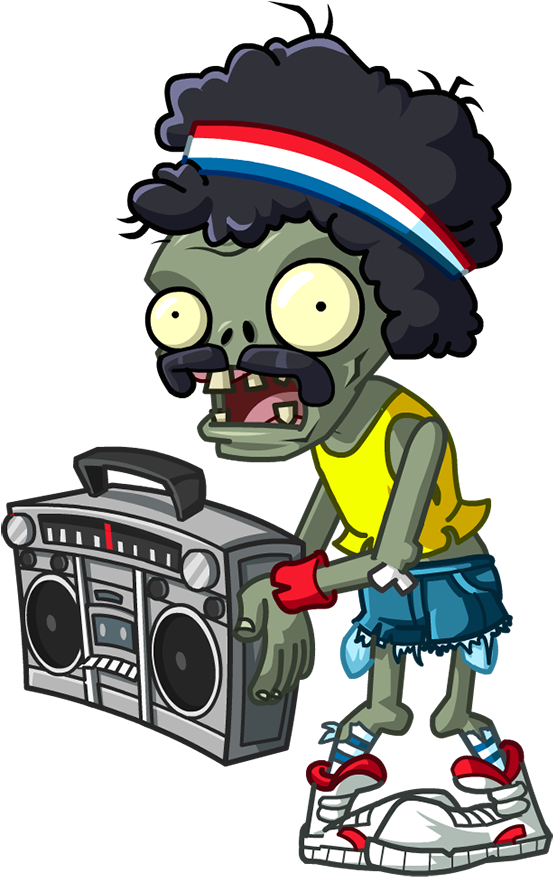 Transparent Zombies - Pvz 2 Zombies Neon Mixtape Tour Clipart (553x877), Png Download