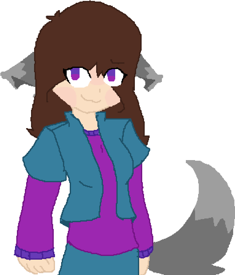 Request- Wolf Girl - Cartoon Clipart (765x895), Png Download