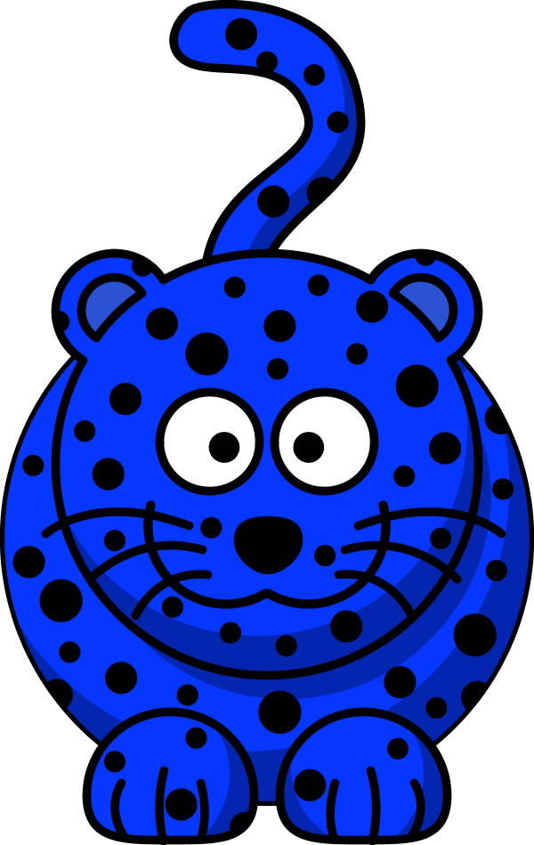 Clipart Face Leopard - Black White Leopard Clipart - Png Download (600x949), Png Download