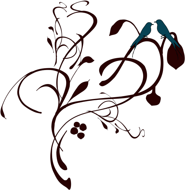 Flower Clipart In Black White Png Transparent Png (1600x1600), Png Download