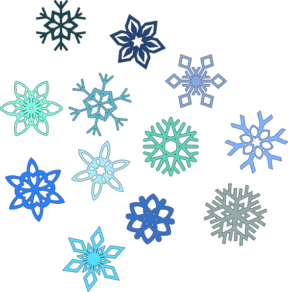 Free Animated Snowflake Clipart, Download Free Clip - Transparent Background Snowflake Clipart Free - Png Download (588x596), Png Download