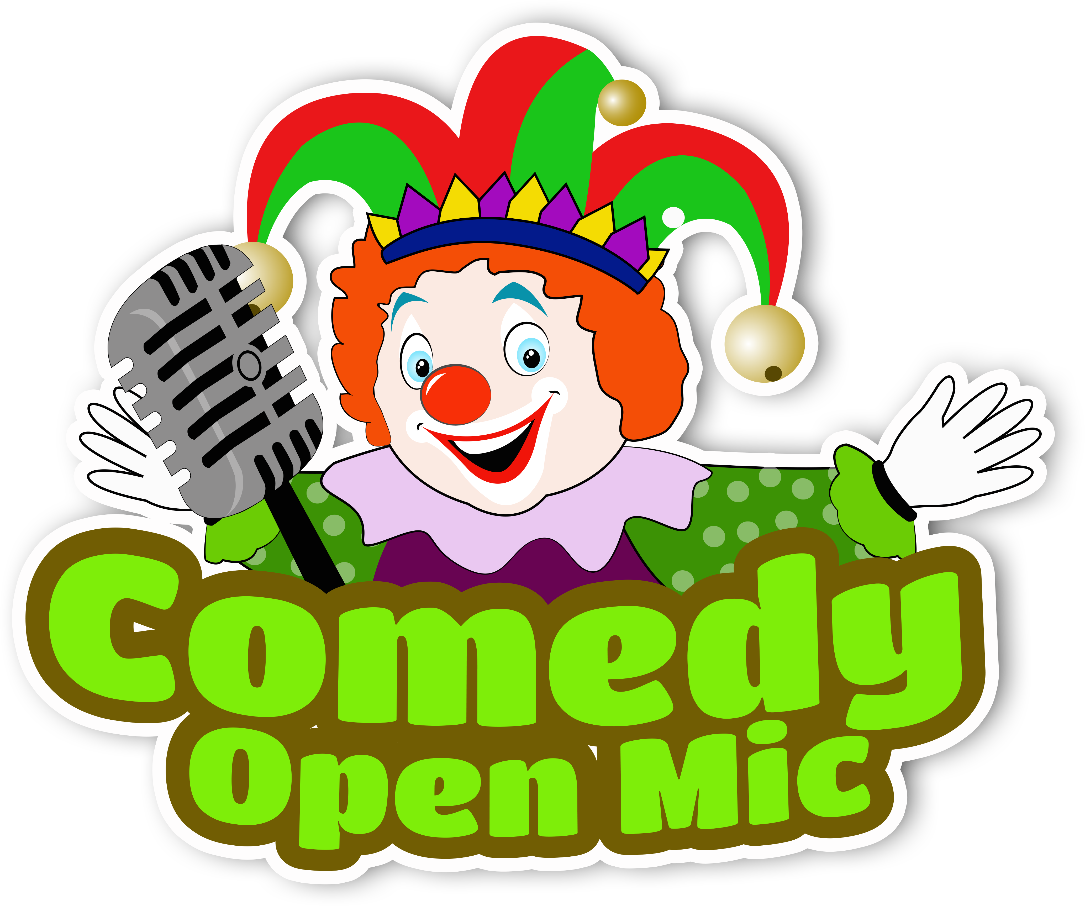 Com Clown Logo - Comedy Clownlogo Clipart (6080x3763), Png Download
