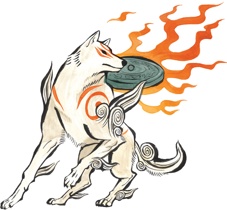 Okami Amaterasu Png Clipart (758x701), Png Download