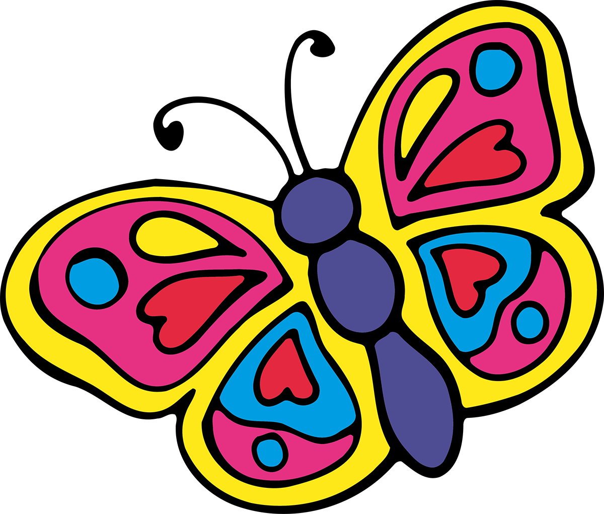 Brush-footed Butterfly Clipart (1200x1021), Png Download