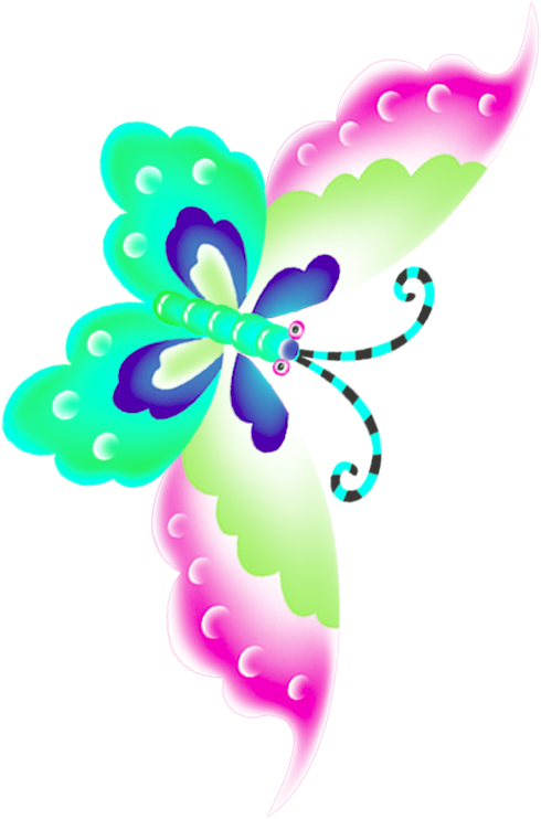 Ideas De Como Pintar Y Decorar Mariposas Clipart (490x742), Png Download