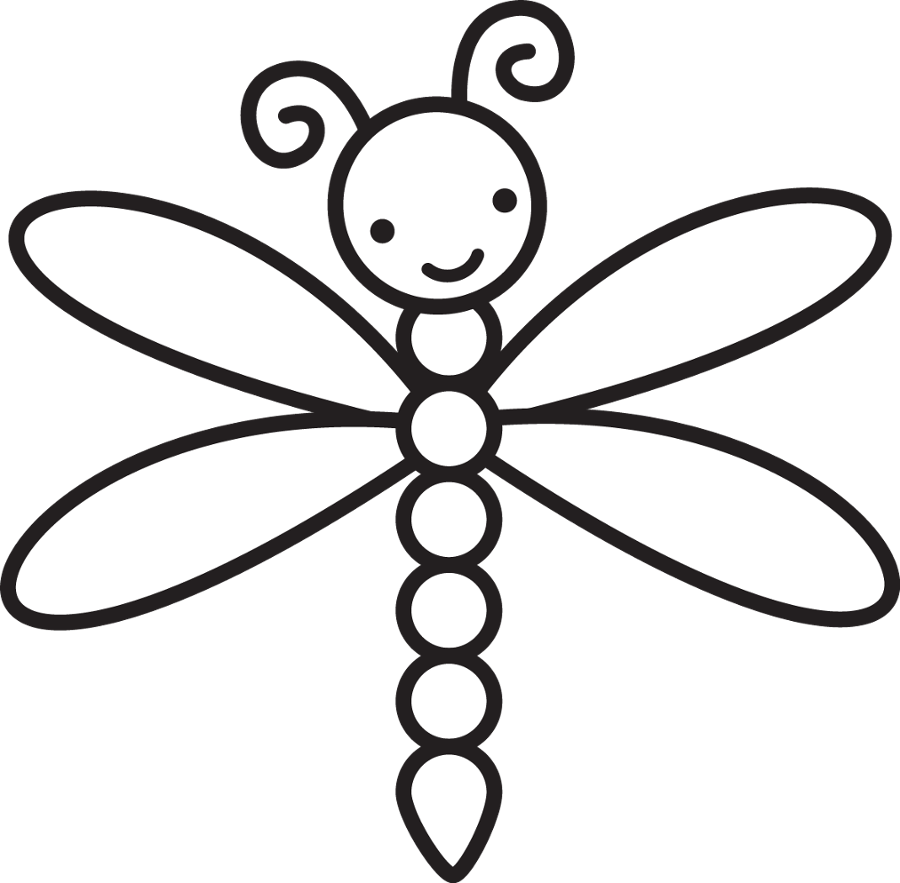 Dragonfly Clipart (900x883), Png Download