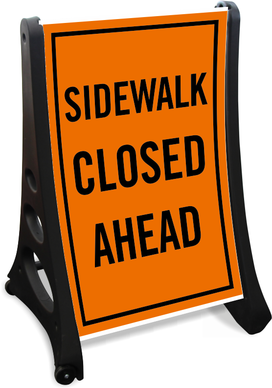 Sidewalk Clipart Curved - Sign - Png Download (800x800), Png Download