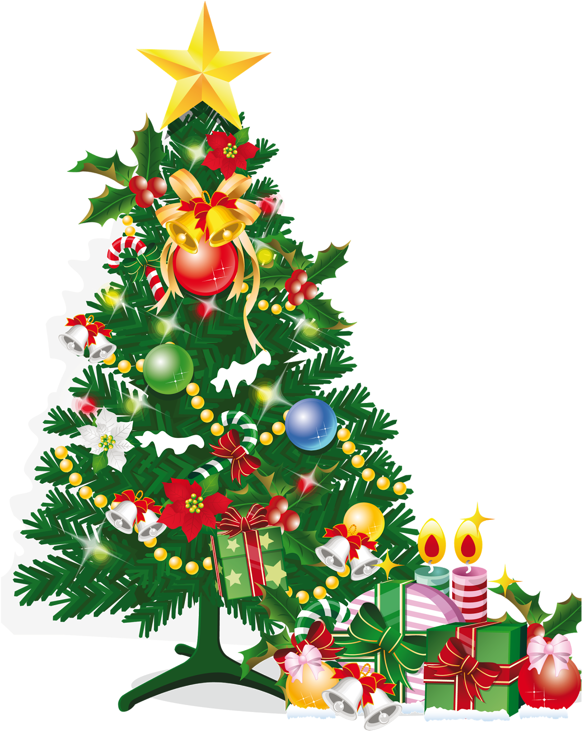 Arbol De Navidad Vector Png - Christmas Tree Gif Png Clipart (1283x1600), Png Download