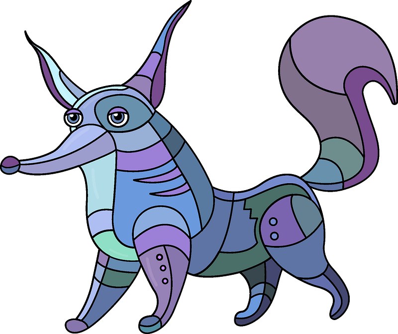 Steampunk Fox Clipart - Cartoon - Png Download (800x671), Png Download