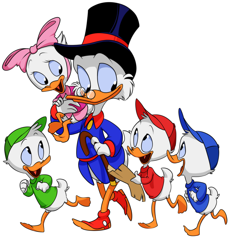 Steampunk Ducks Doodlez By Kicsterash On Clipart Library - Duck Tales Cartoon Drawing - Png Download (800x813), Png Download