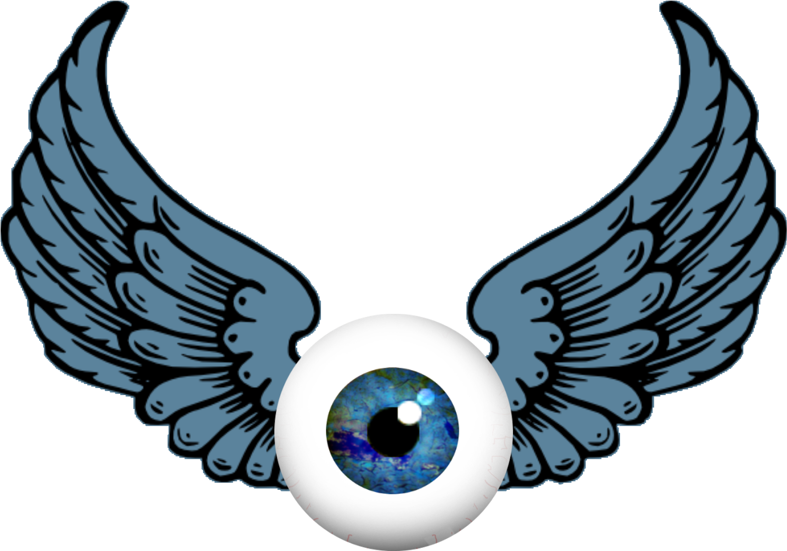 Angel Wings Picsart Clipart (1600x1126), Png Download