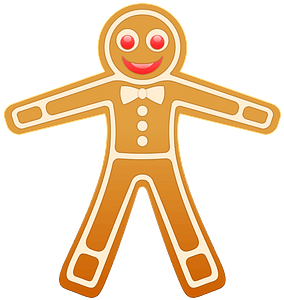 Gingerbread Man Clipart - Png Download (299x300), Png Download