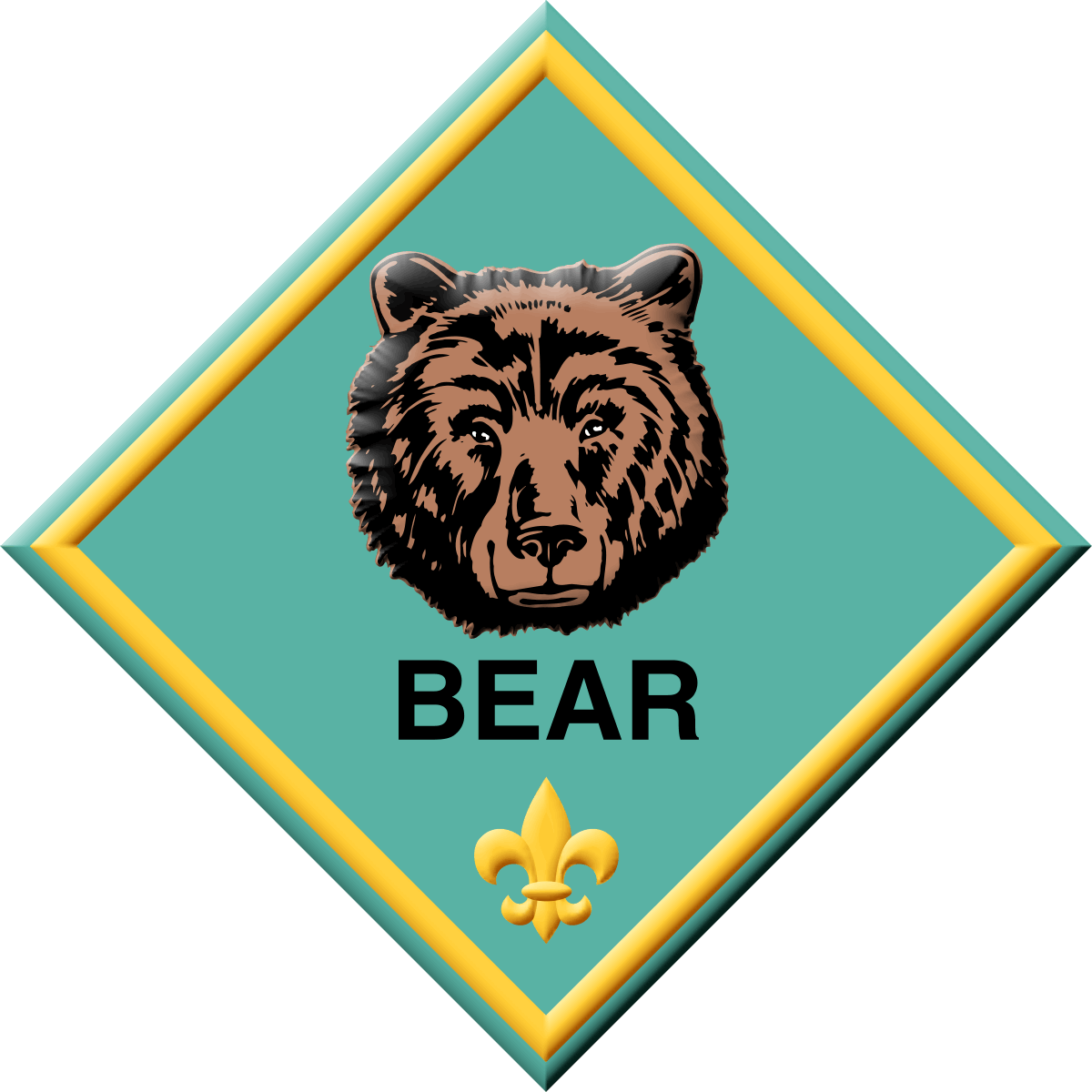 Bear Cub Scout Rank Clipart (1200x1200), Png Download
