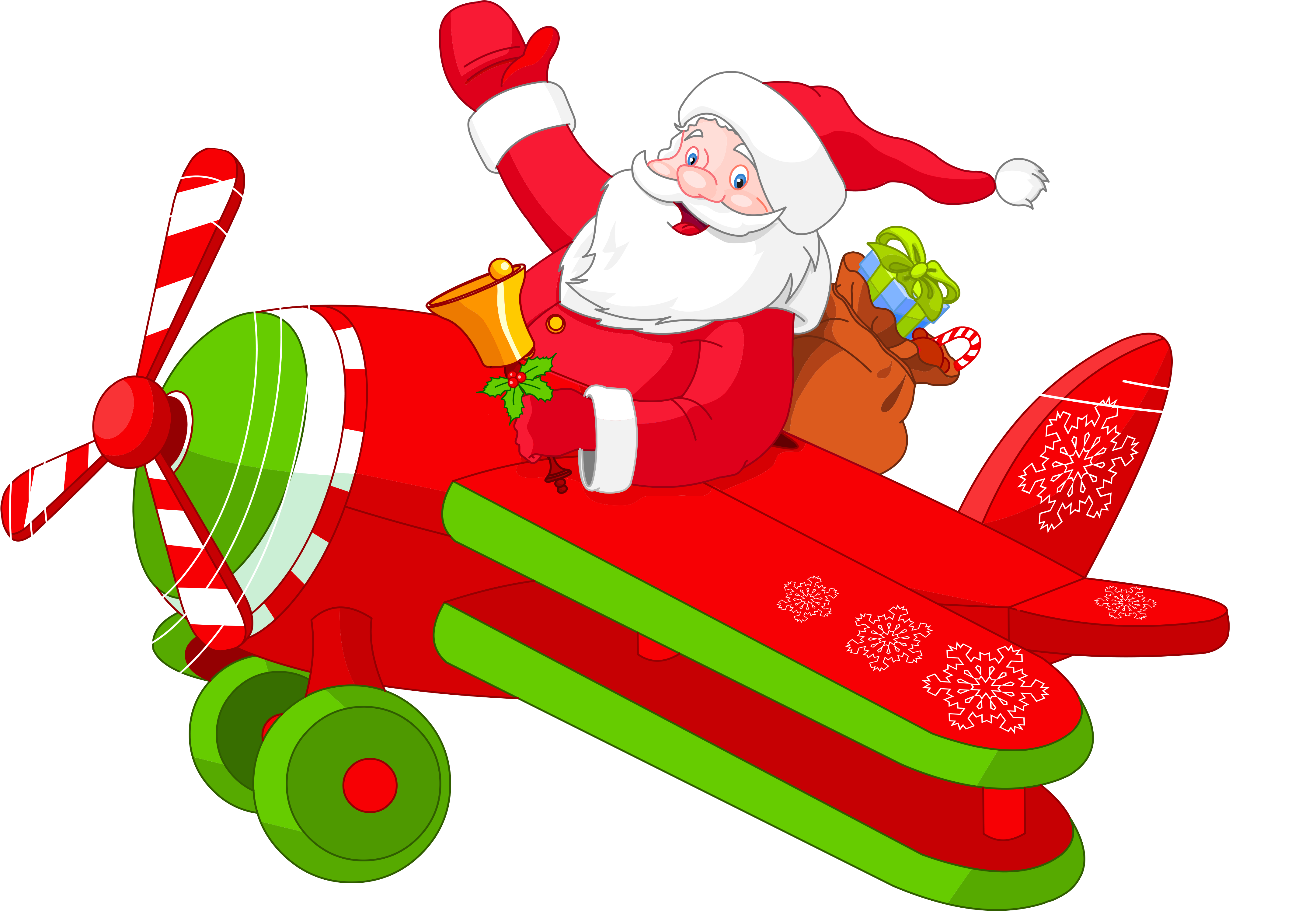 Image Free Download Christmas Airplane Clipart - Png Download (4326x2994), Png Download