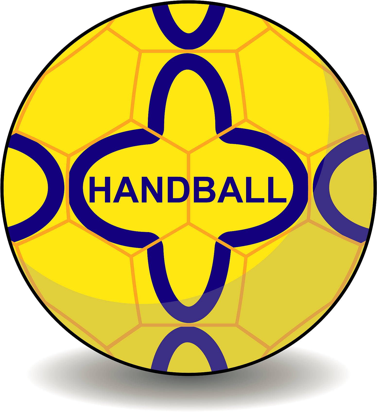 Handball Sports Clipart - Circle - Png Download (721x800), Png Download