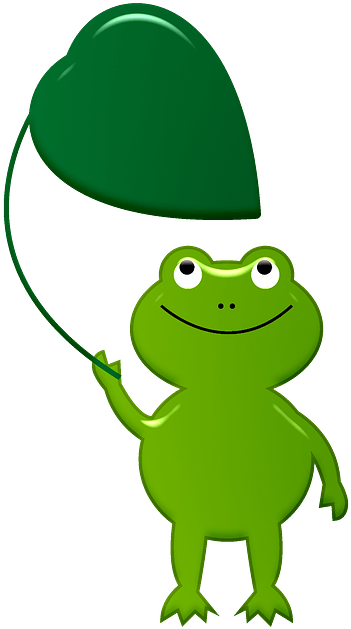 Frog With Leaf Clipart - Cartoon - Png Download (415x800), Png Download
