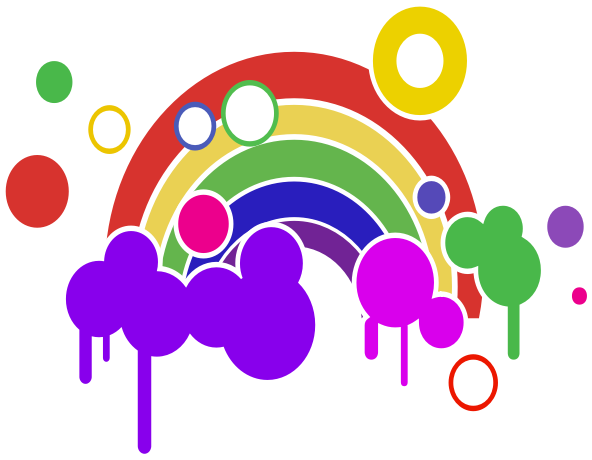 Isolated Rainbow - Clip Art - Png Download (600x600), Png Download