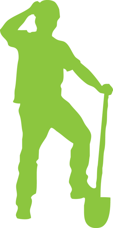 Picture - Landscaping Men Clipart (396x800), Png Download