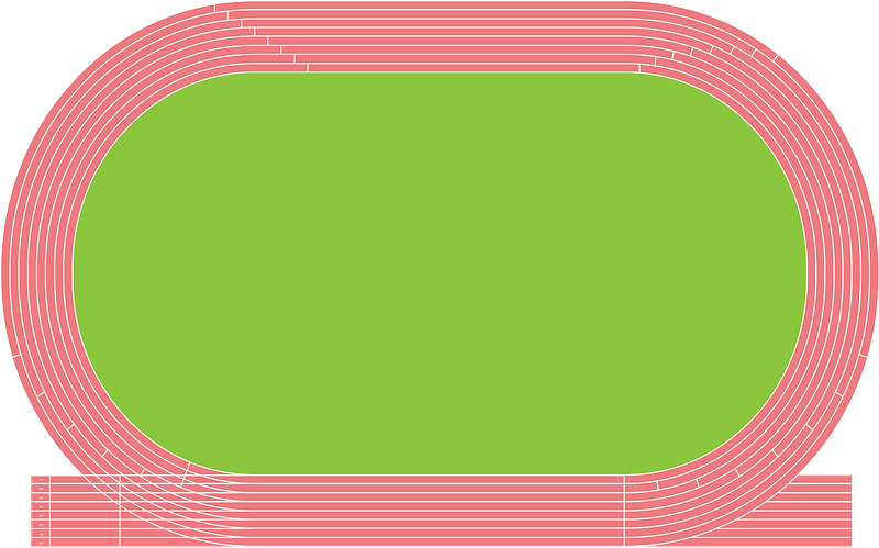 Track And Field Clipart - Imagenes De La Pista De Carrera - Png Download (800x499), Png Download