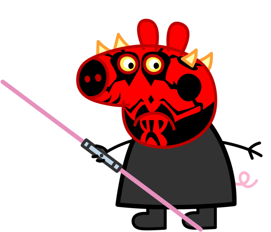 Darth Peppa Pig Monster By Huuthuat - Anakin Skywalker Fan Art Clipart (948x811), Png Download