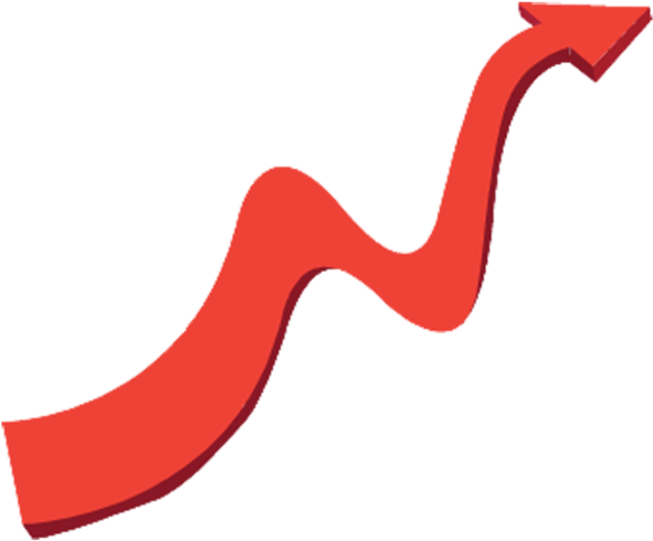 Logo Vecteur Arrow Text Free Clipart Hq - Arrow Rising - Png Download (800x572), Png Download