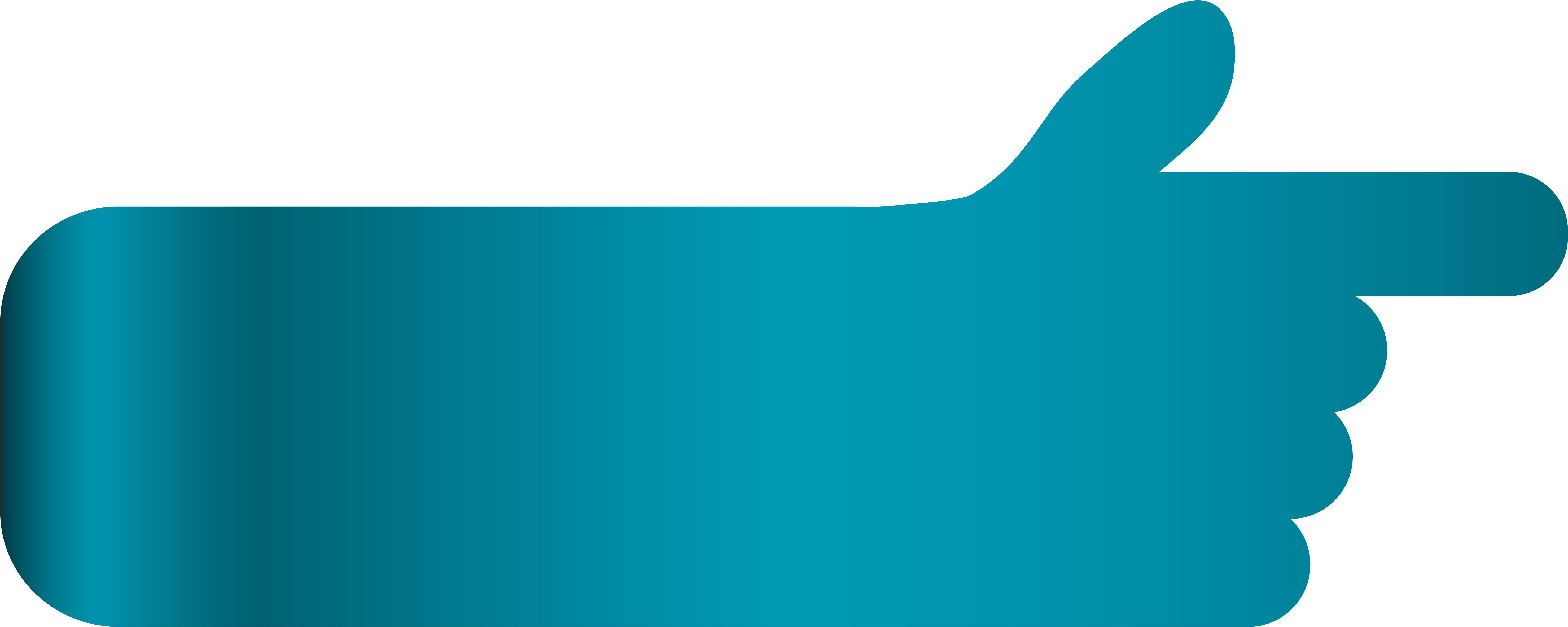 Country Clipart Arrow - Clip Art Hand Arrow - Png Download (6027x2471), Png Download