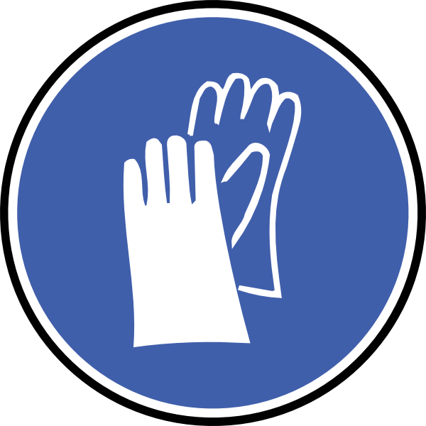 Wear Gloves Clip Art - Gloves Ppe Clipart - Png Download (600x600), Png Download