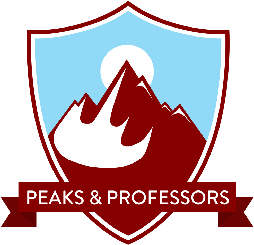 Hiking Clipart Trail Mix - Peaks And Professors Logo - Png Download (1000x1000), Png Download