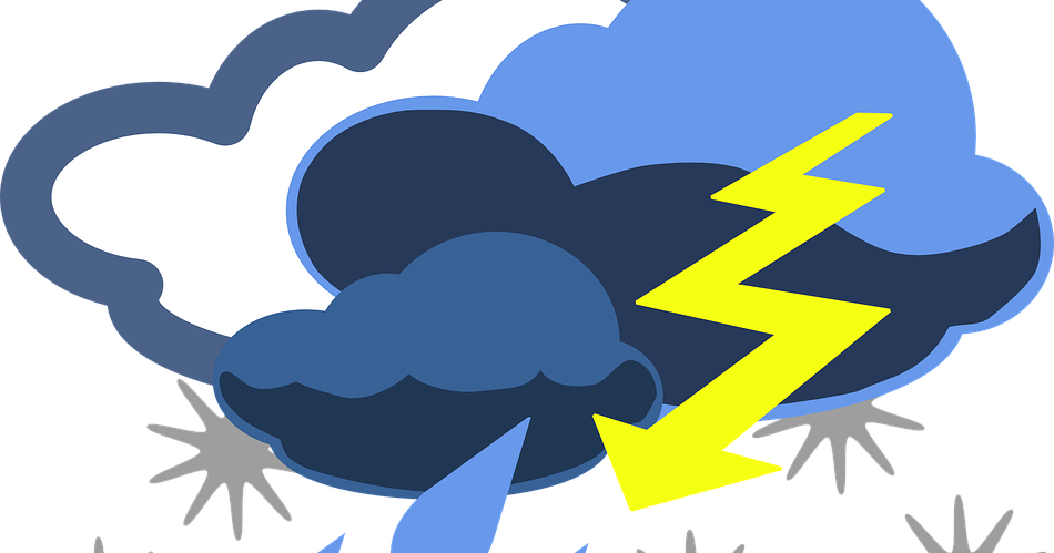Stormy Weather Clip Art - Png Download (950x499), Png Download