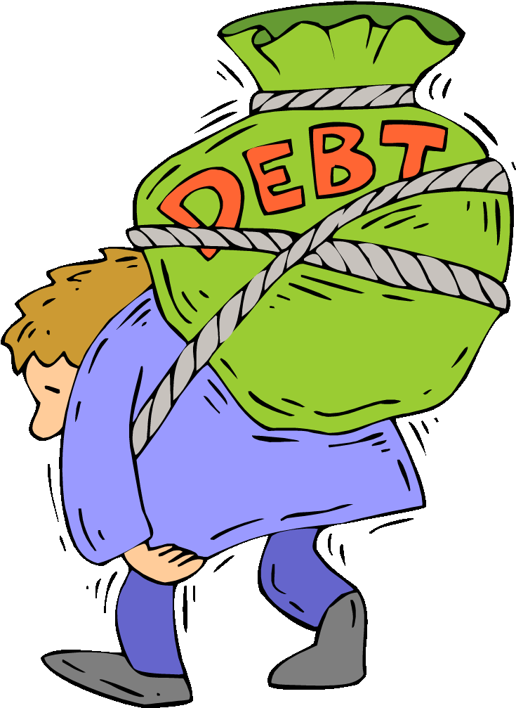 Good Behaver Money Clipart Clip Art Free Library Being - Debt Clipart - Png Download (750x1013), Png Download