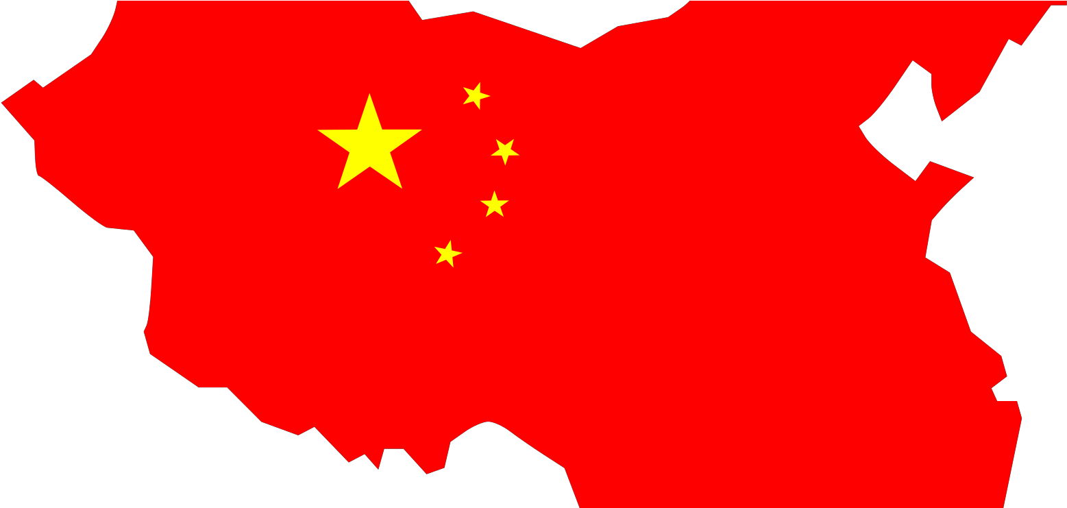 China Map Svg Clip Arts - China Country Map Png Transparent Png (1024x1024), Png Download