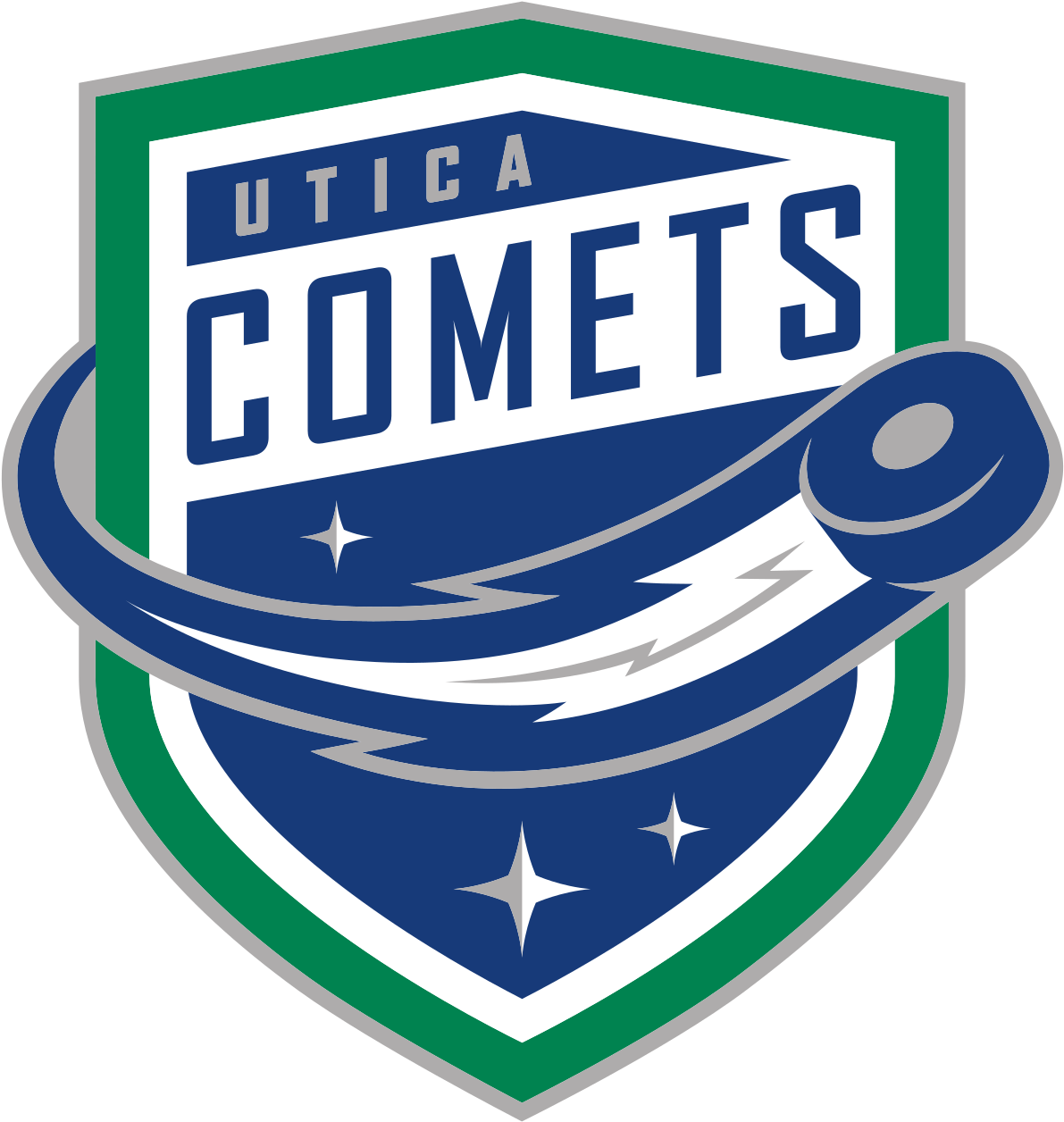 Mohawk Vector Spartan Head - Utica Comets Logo Clipart (1200x1265), Png Download