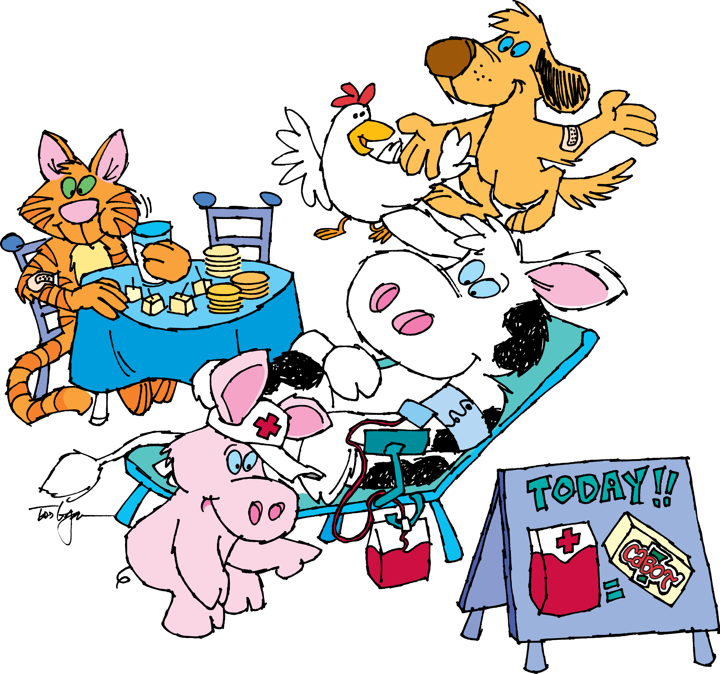 Cartoon Clipart (2446x2290), Png Download