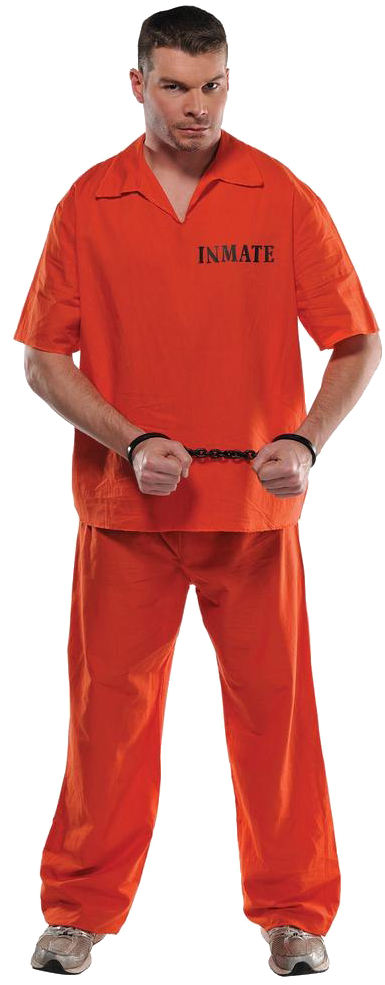 Orange Costume Prisoner Png Image - Prisoner Costume Png Clipart (1000x1000), Png Download
