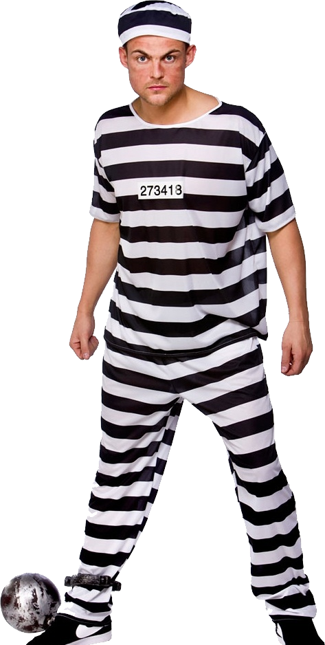 Prisoner Png Images - Jail Dress Clipart (473x938), Png Download