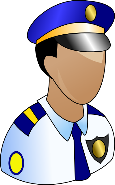 Policeman Svg Clip Arts - Police Clipart - Png Download (372x598), Png Download