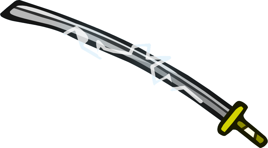 Helmet Heroes Electric Katana - Sword Helmet Heroes Clipart (894x493), Png Download