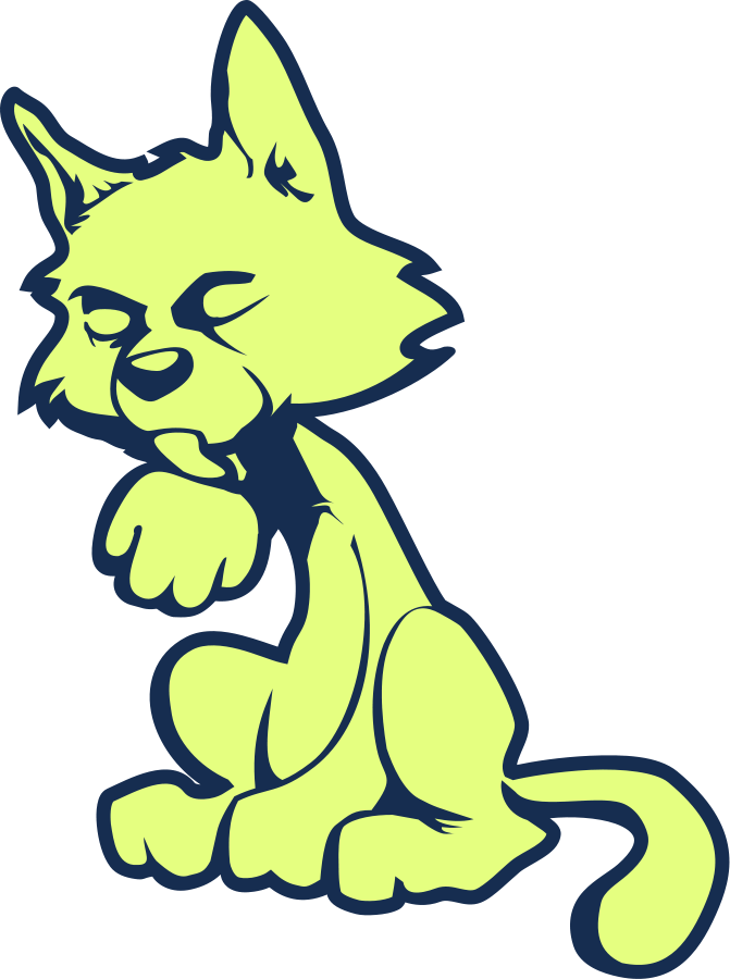 Lime Cat Clipart, Vector Clip Art Online, Royalty Free - Makerhub Linx - Png Download (671x900), Png Download