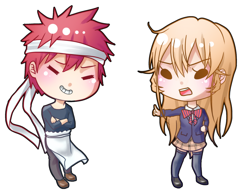 Anime Food Png - Anime Chibi Food Wars Clipart (937x752), Png Download