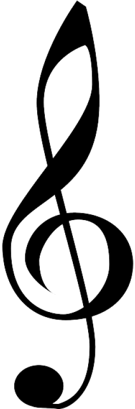 Transparent Background Treble Clef Clip Art - Png Download (400x800), Png Download
